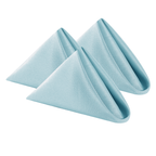 20" Polyester Table Napkin - Baby Blue