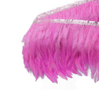Rooster Feather Fringe for Costume - Baby Pink