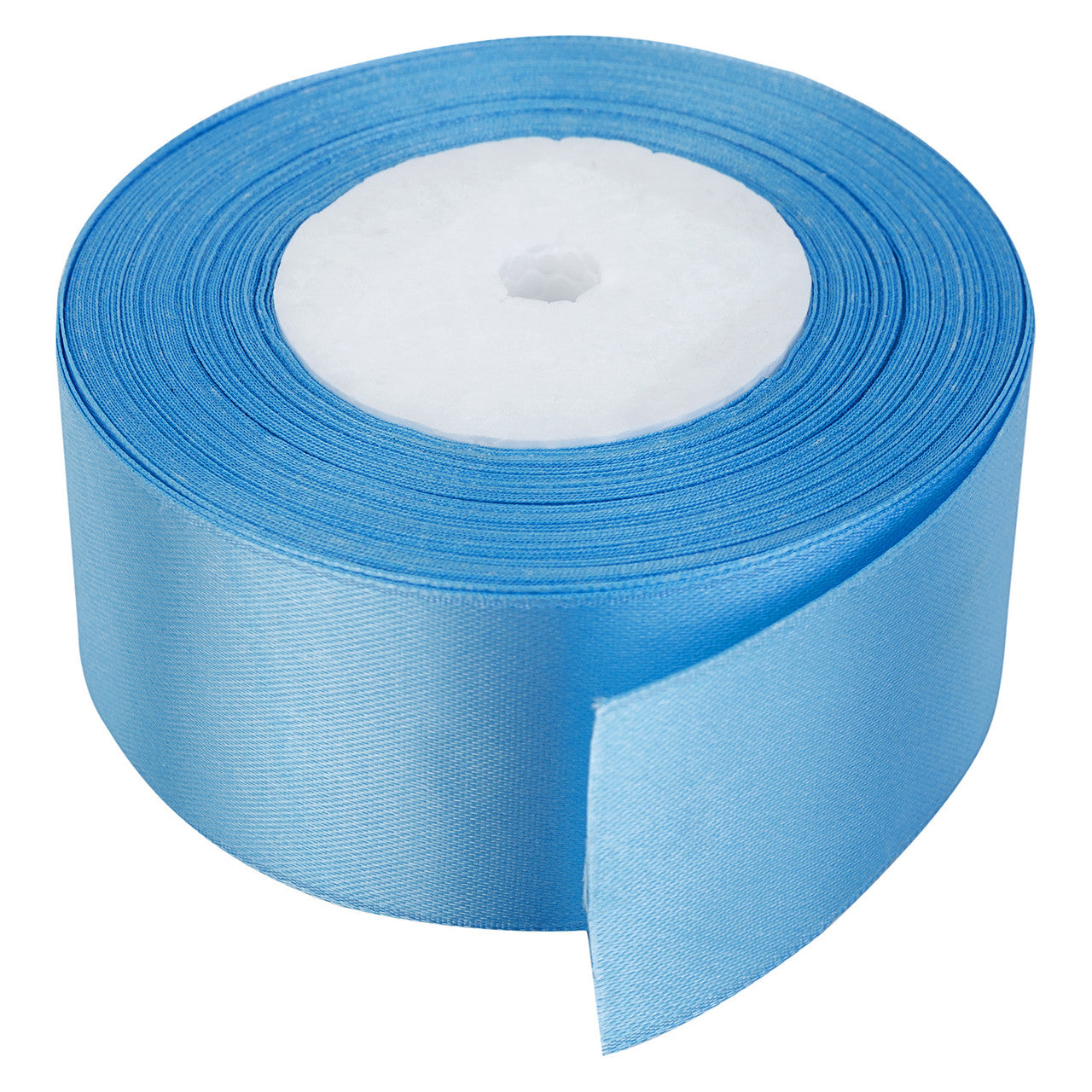 25m Double Sided Satin Ribbon - Baby Blue