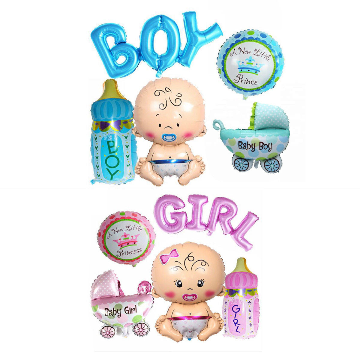 New Baby Foil Balloons - Girl