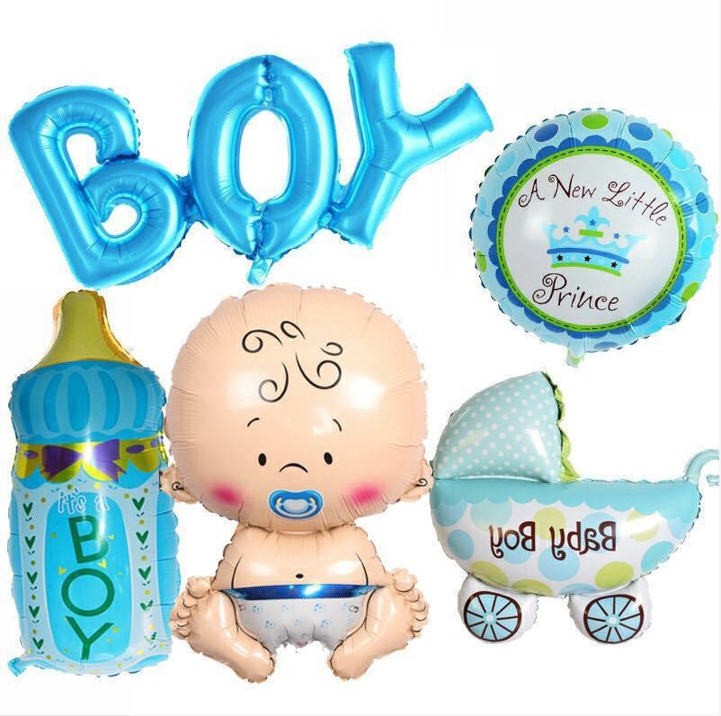 New Baby Foil Balloons - Boy