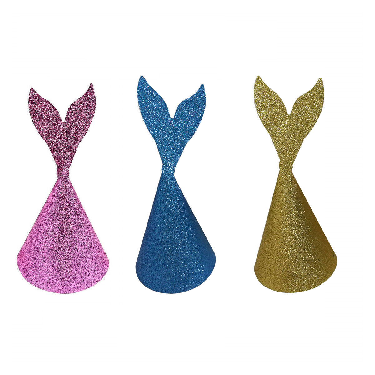 Mermaid Theme Birthday Bunting, Balloons, Pom-Poms & Cupcake Toppers