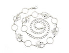 Peacock Charms Belt - Silver