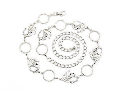 Peacock Charms Belt - Silver