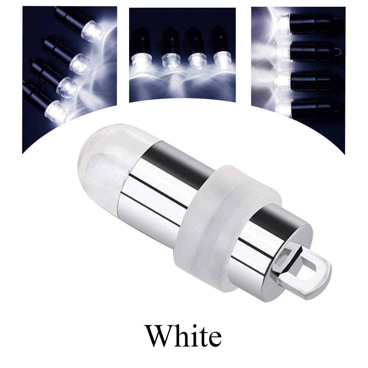 10x Mini LED Balloon Lights - White