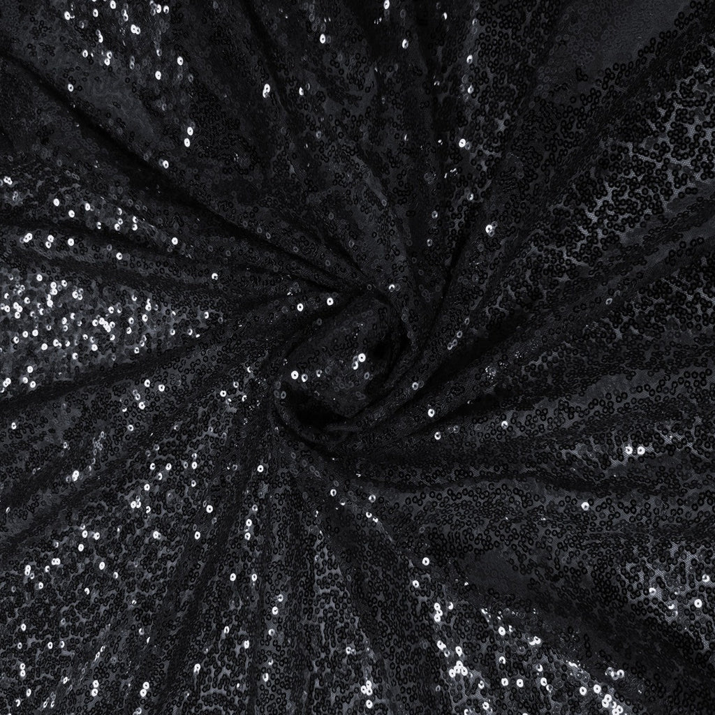 4ft x 7ft Sequin Photography Backdrop - Black