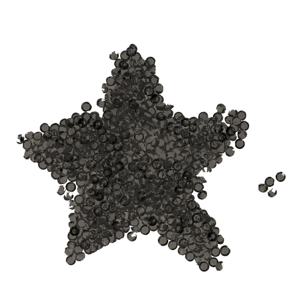 4000 Iridescent Table Scatter Acrylic Crystals, 2.5mm - Black