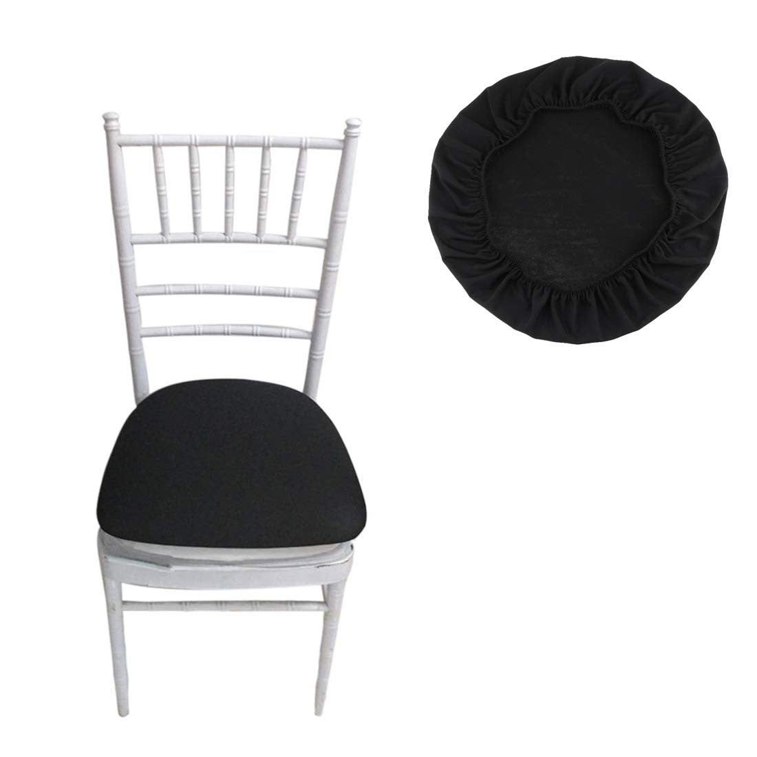 Spandex Seat Pad Cover - Black