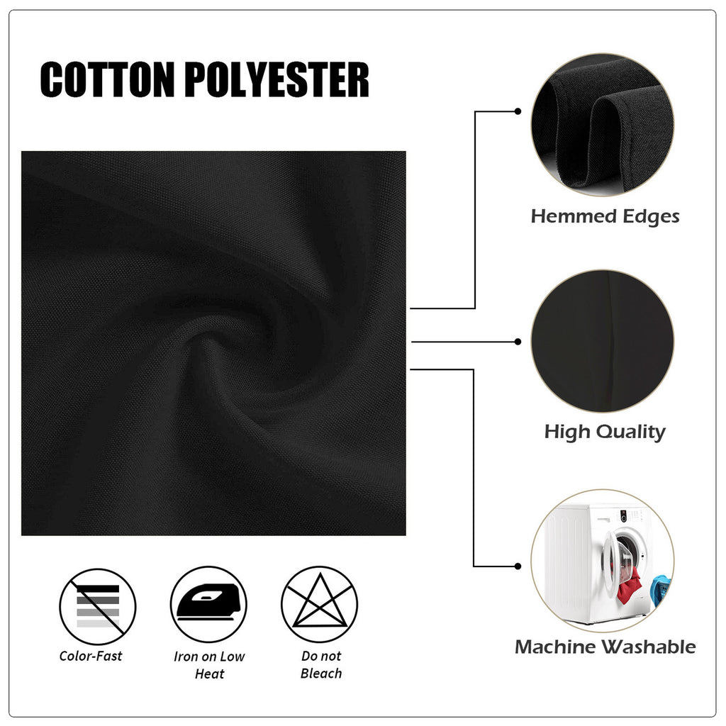 20" Polyester Table Napkin - Black