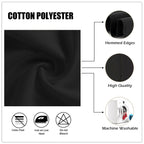 20" Polyester Table Napkin - Black