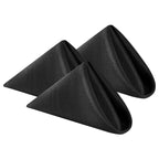 20" Polyester Table Napkin - Black