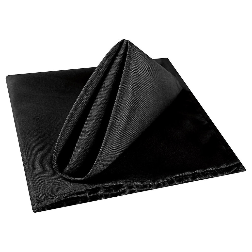 20" Polyester Table Napkin - Black