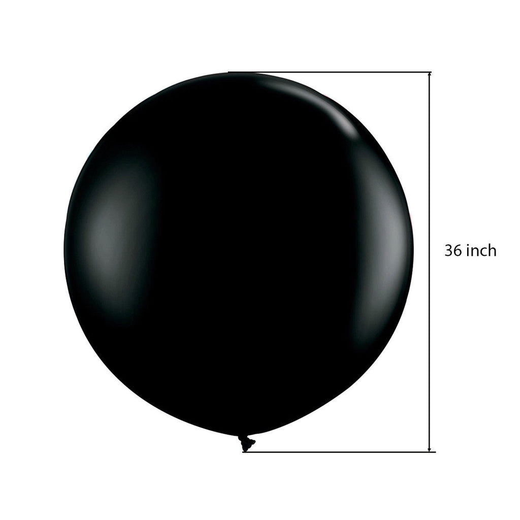 Gender Reveal Black Balloon with Pink/Blue Confetti