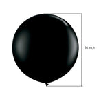 Gender Reveal Black Balloon with Pink/Blue Confetti
