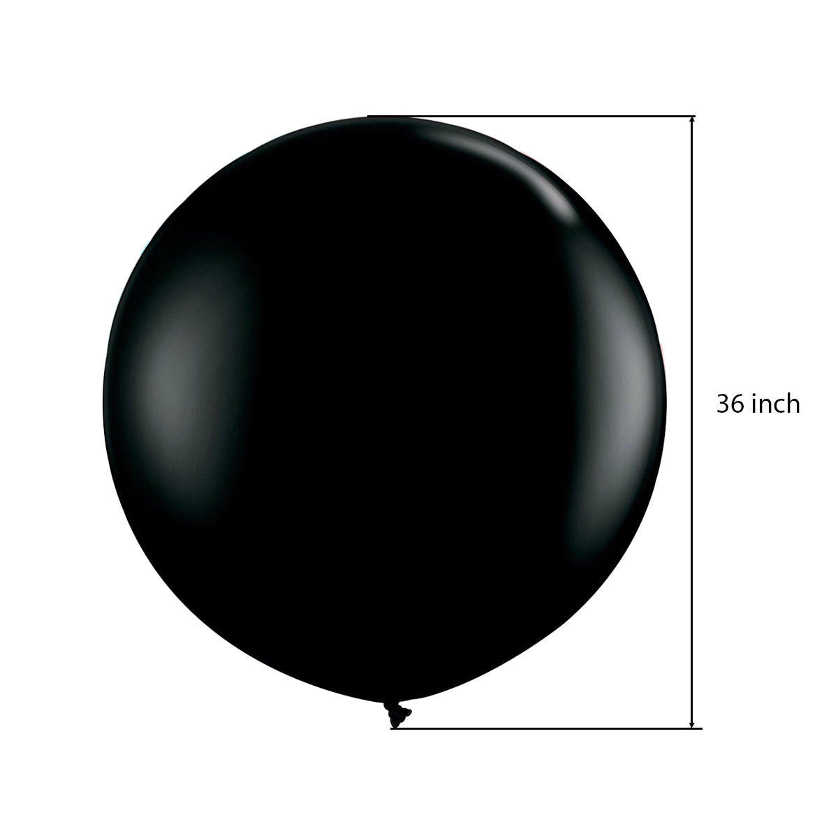 Gender Reveal Black Balloon with Pink/Blue Confetti
