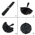 Black & Gold Balloons, Pom-Poms, Bunting & Tassels Birthday Set