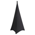 Triple-Sided Spandex Tripod Triangular Speaker Covers - Black