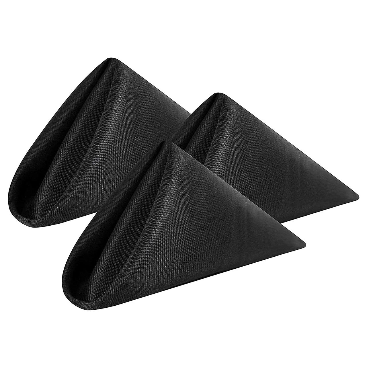 20" Polyester Table Napkin - Black