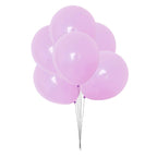 100x 10" Helium-Quality Latex Pastel Party Balloons - Lilac