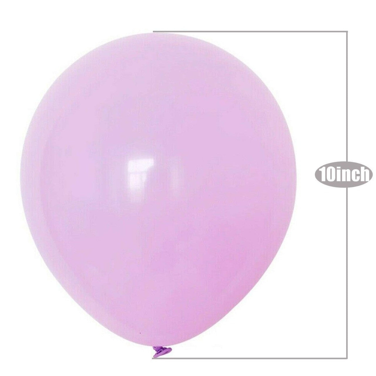 100x 10" Helium-Quality Latex Pastel Party Balloons - Lilac