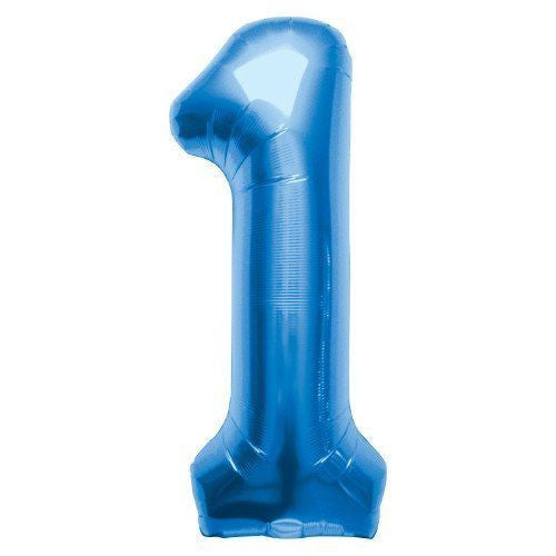 25pc 1st Birthday Foil & Latex Balloons Set - Blue