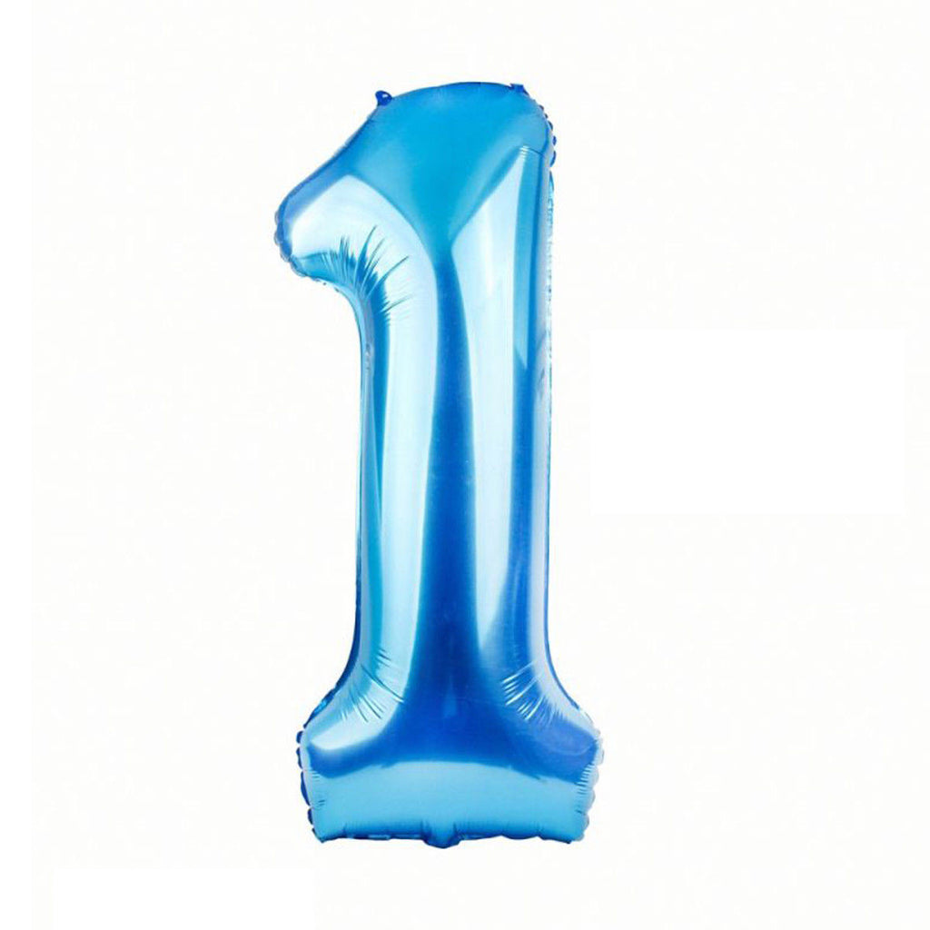 5pc Happy 1st Birthday Foil Balloons - Boy