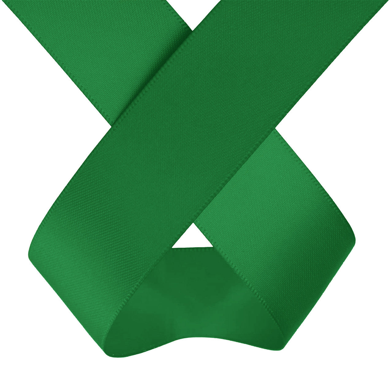 25m Double Sided Satin Ribbon - Bottle Green