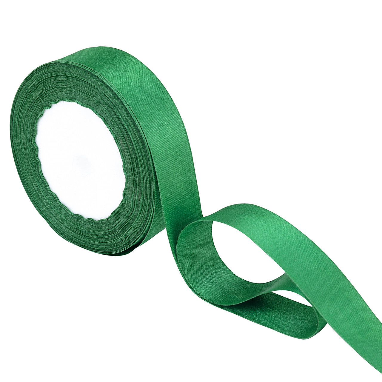25m Double Sided Satin Ribbon - Bottle Green