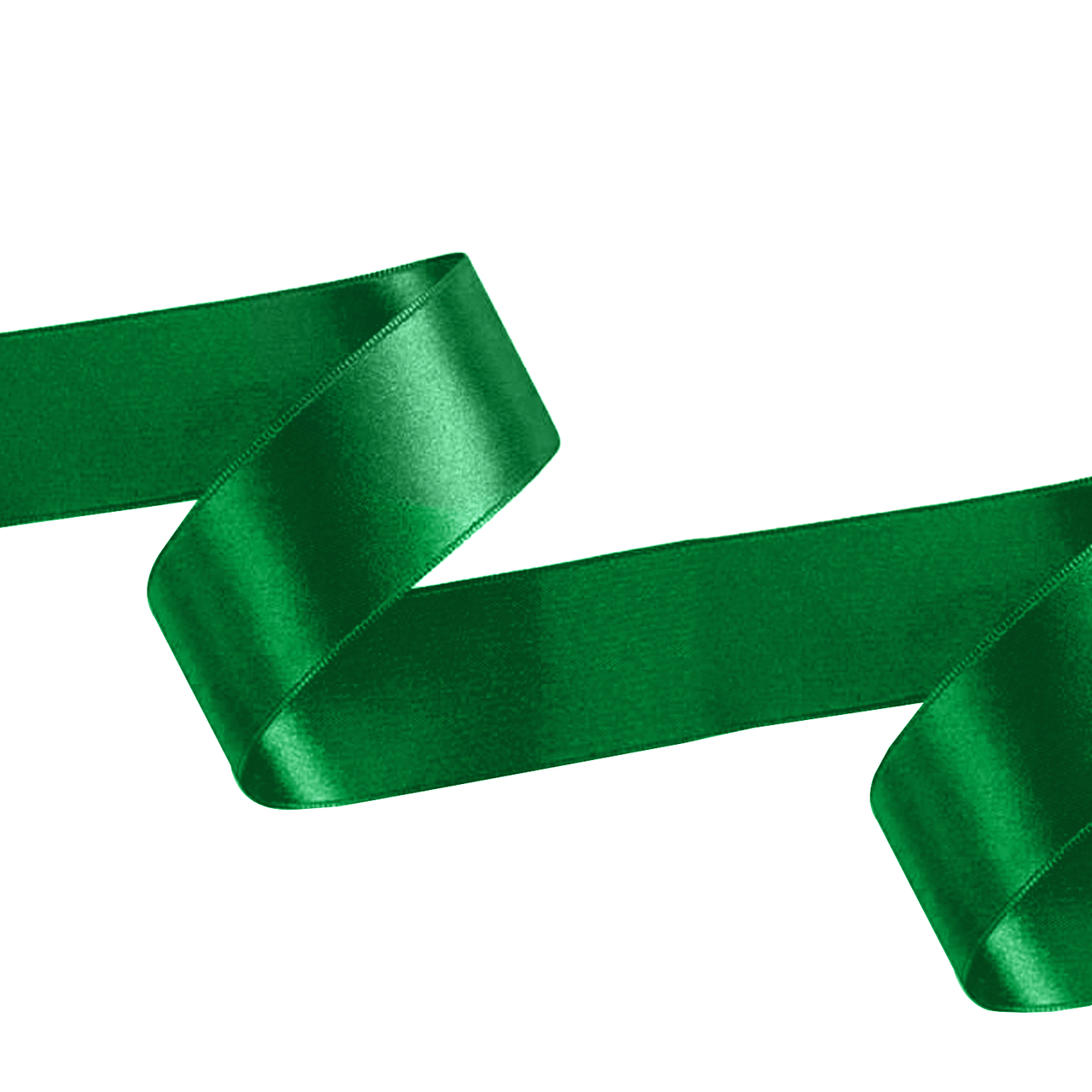 1m Double Sided Satin Ribbon - Bottle Green