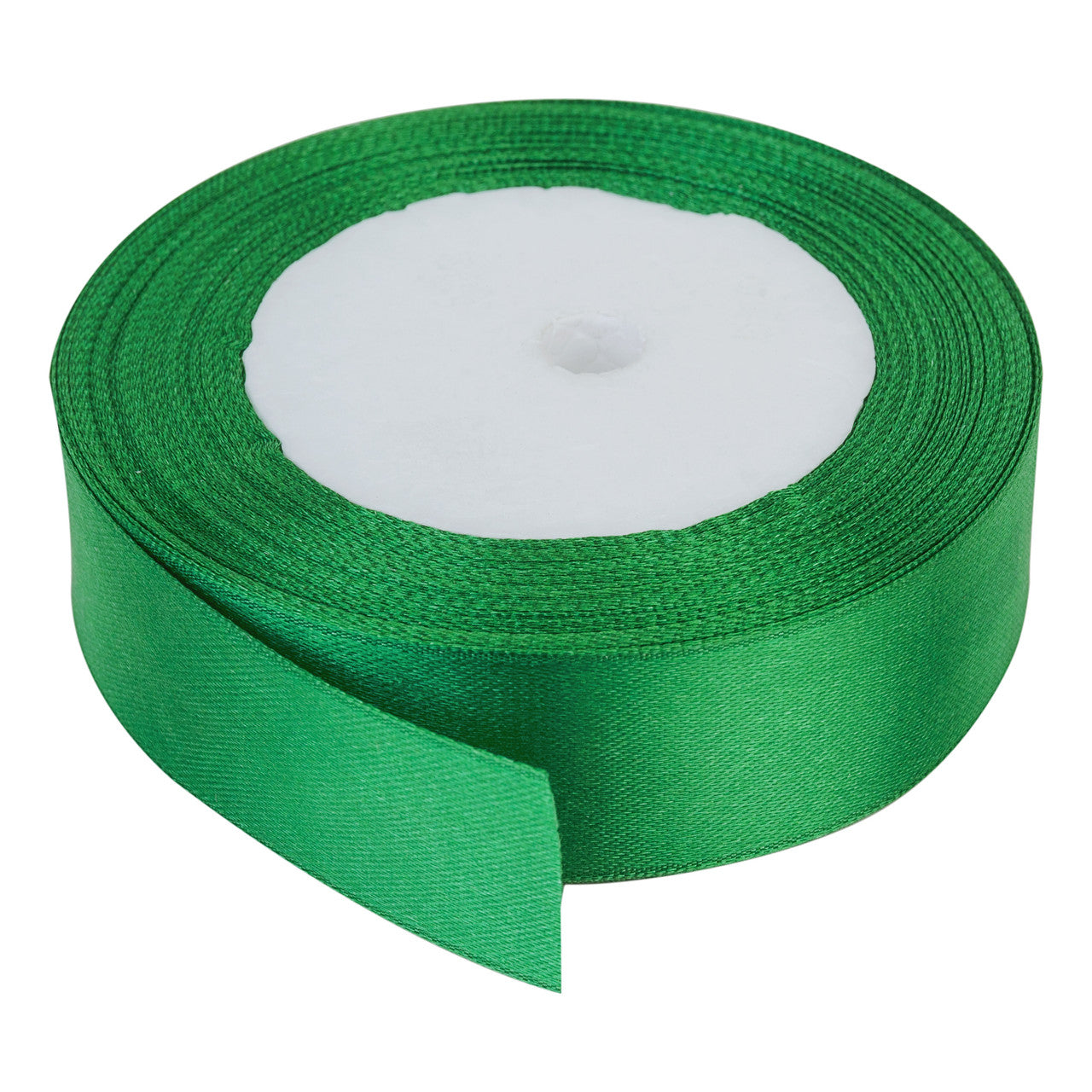 25m Double Sided Satin Ribbon - Bottle Green