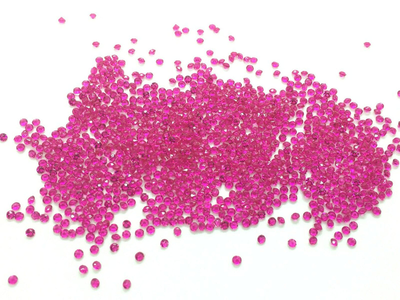 2000 Iridescent Table Scatter Acrylic Crystals, 4.5mm - Bright Peach