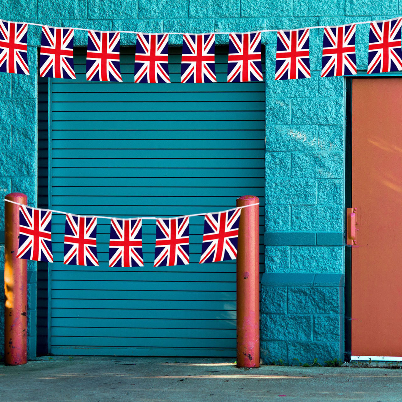 Union Jack Polyester Bunting (Rectangles) - 10m
