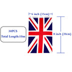 Union Jack Polyester Bunting (Rectangles) - 10m