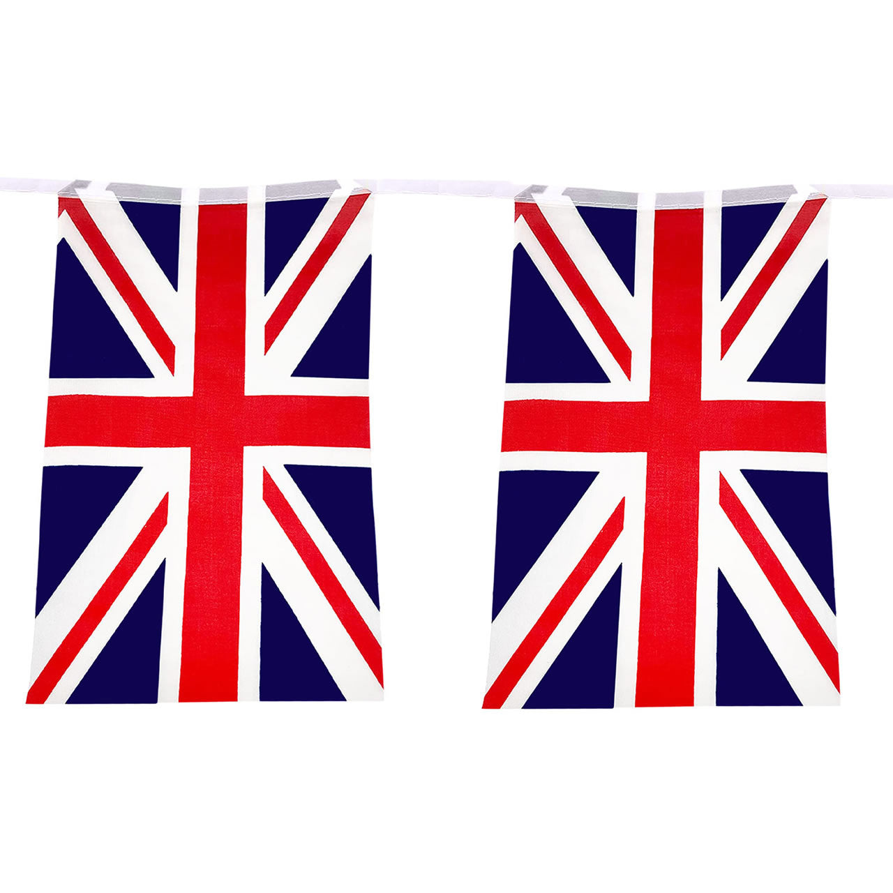 Union Jack Polyester Bunting (Rectangles) - 10m