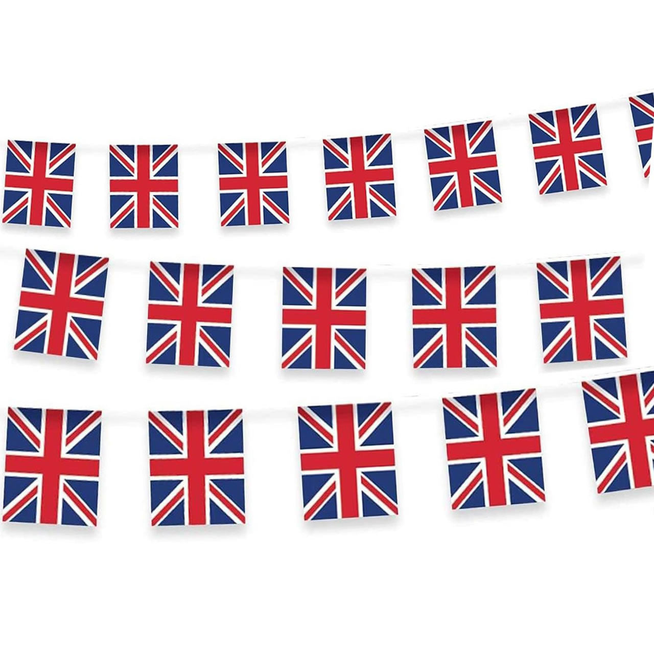 Union Jack PVC Bunting (Rectangles)