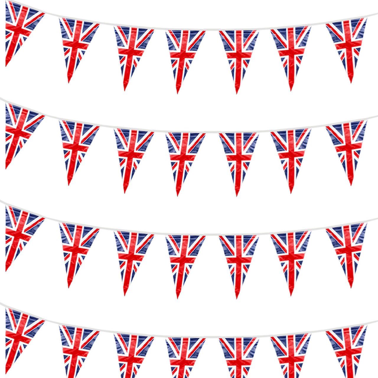 Union Jack PVC Bunting (Triangles)
