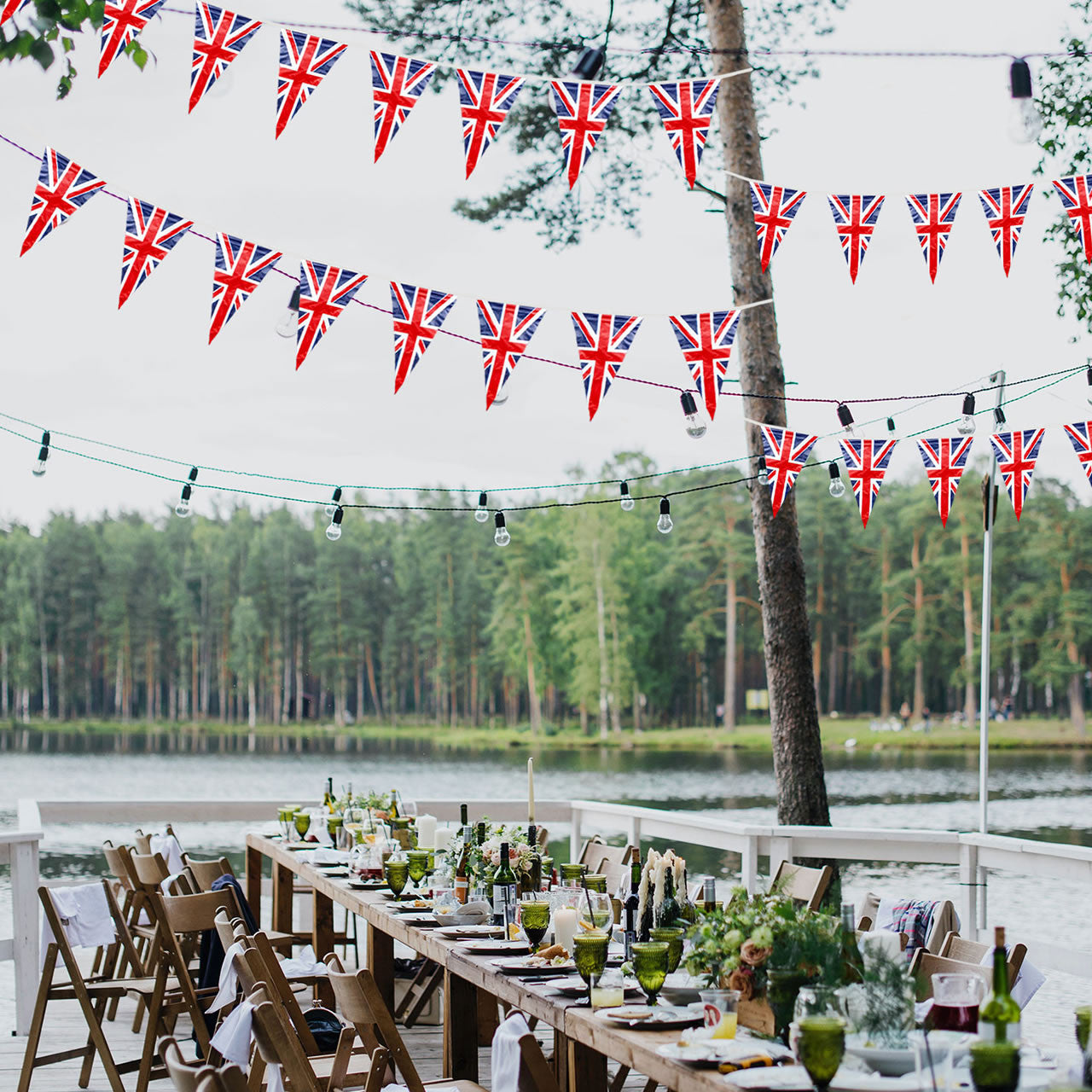 Union Jack PVC Bunting (Triangles)