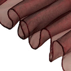 7" x 108" Organza Chair Sash - Burgundy