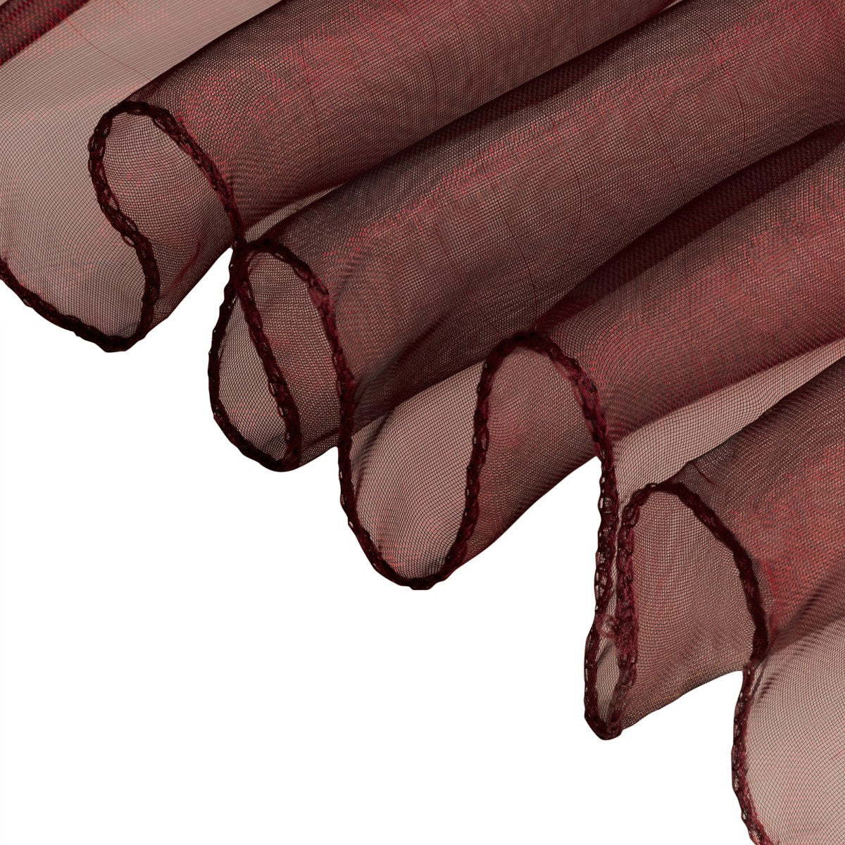 7" x 108" Organza Chair Sash - Burgundy
