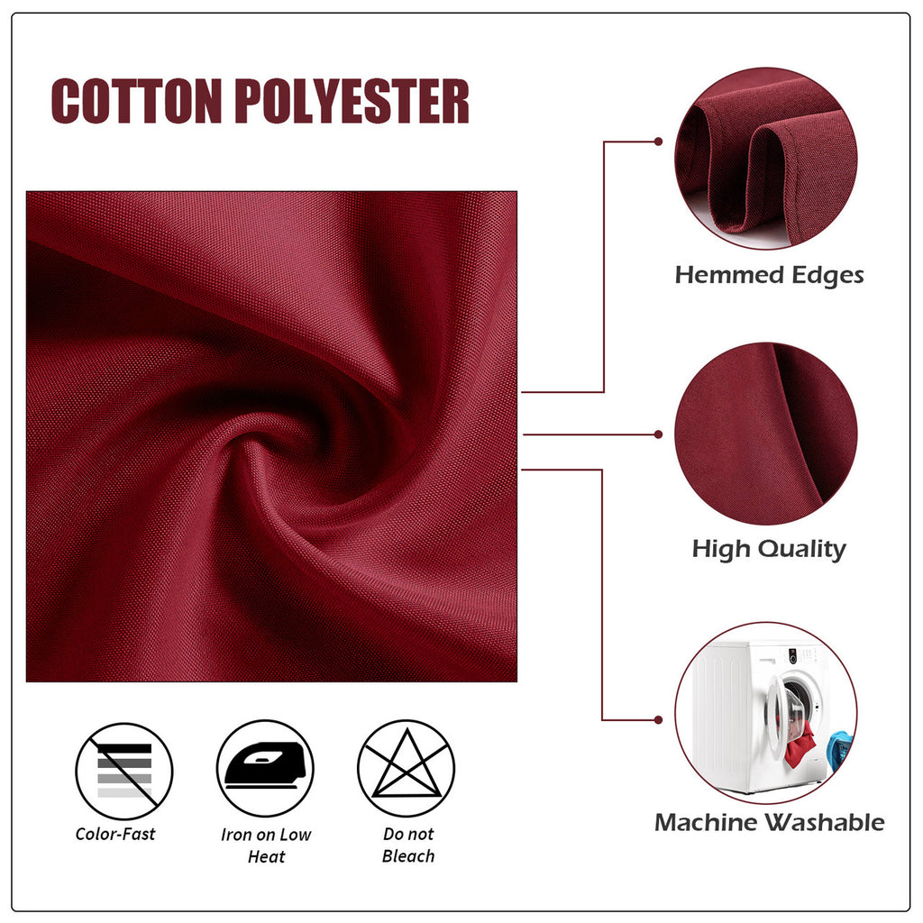 20" Polyester Table Napkin - Burgundy