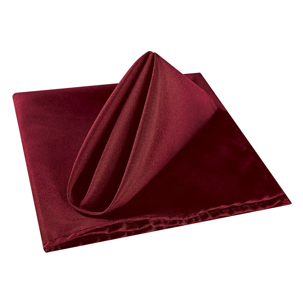 20" Polyester Table Napkin - Burgundy