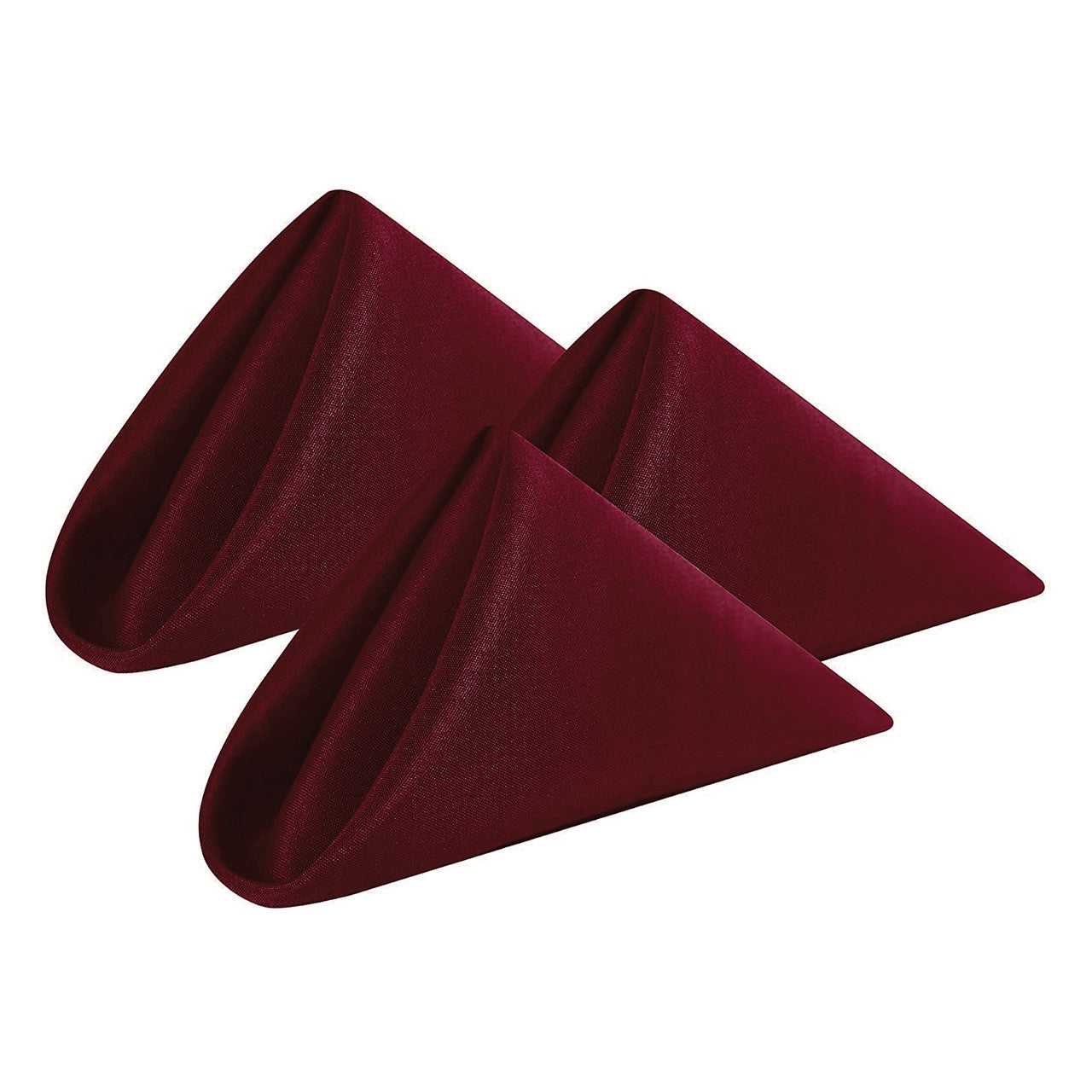 20" Polyester Table Napkin - Burgundy