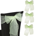 7" x 108" Organza Chair Sash - Apple Green