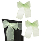 7" x 108" Organza Chair Sash - Apple Green