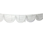Ice Silk Photography Backdrop with Swag - White