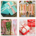10mm Double Sided Satin Ribbon Bundles, 10 x 25m Rolls - Mixed Colours