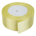 25m Double Sided Satin Ribbon - Canary