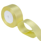 25m Double Sided Satin Ribbon - Canary