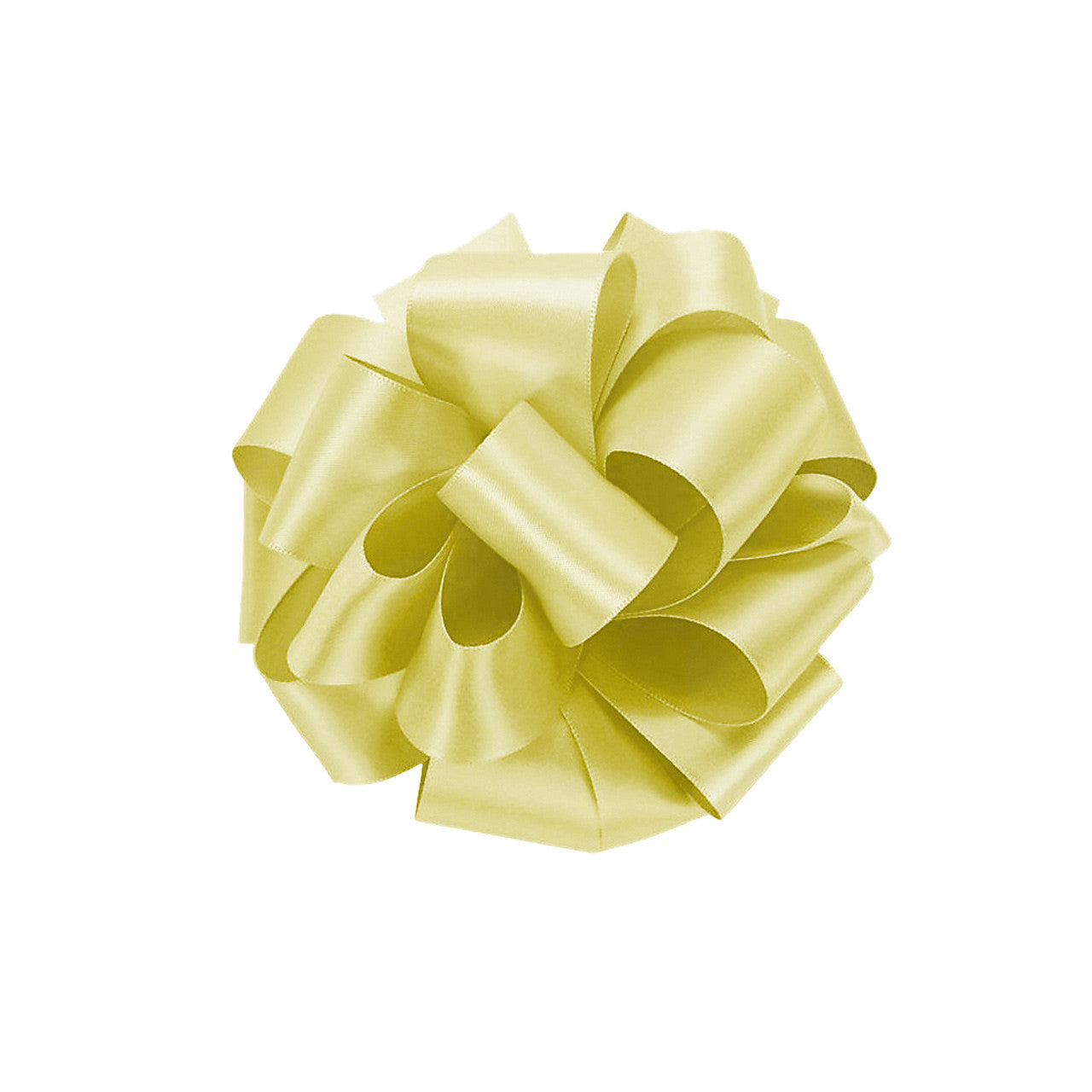 10m Double Sided Satin Ribbon - Canary