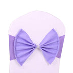 Spandex Chair Band with Large Bow - Lavender